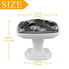 fiore bianco 4 PCS Pomelli per Porta, Pomolo per Mobile, Pomelli per Mobili con Viti, Maniglia per Armadietto, Pomelli per Porta, Pomelli per Cassetti per Porta, Armadio, Cassetto e Credenza