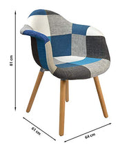 N A to MUEBLES HOME, set di 2 sedie da pranzo moderne in tessuto di lino, poltrone da cucina e bancone, per il tempo libero, ricevimento, soggiorno