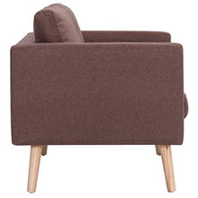 Cikonielf - Divano a 2 posti, design scandinavo, con 2 cuscini per schienale e 2 cuscini per seduta per soggiorno, 116 x 70 x 73 cm, colore: Marrone