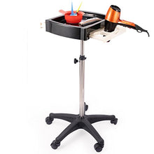 YIN YIN Carrello per Ripiani Rack Merci - Parrucchiere Carrello Parrucchiere Carrello portautensili Carrello Porta Attrezzi Carrello a rulli (Size : 50 * 50*(72.8-109) cm)