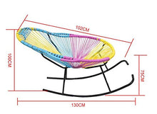 TAO Rainbow Color Lazy Sofa Rattan Sedia Camera da Letto Soggiorno Balcone Confortevole Moda Seduta Sgabello Grande Tromba