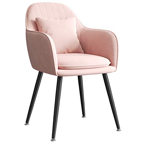 WWL sedie da pranzo velluto Nordico Sedie Pranzo Moderne Moderna Casa Soggiorno Metallo Ferro Piedi Alti Velluto Sedia Tempo Libero Mobili Cucina Minimalista Sedia Pranzo Sedia Pranzo Gambe ferro batt