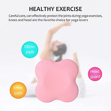 Rlevolexy Cuscino per Ginocchia Yoga da 2 Pezzi Cuscini in PU Extra Spessi per Ginocchia Gomiti Polso Mani Schiuma per la Testa Yoga Pilates Allenamento Cuscino in Ginocchio