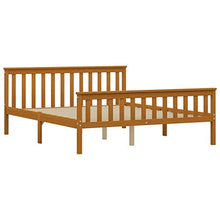 FAMIROSA Giroletto con 4 Cassetti Marrone Miele Legno di Pino 160x200 cm-0535
