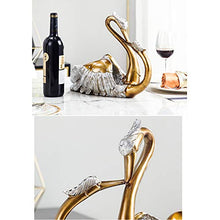 XLBAXLJ Incolla Drill Swan Wine Rack, Blu Fumetto Creativo Sveglio del Vino della casa cremagliera Champagne Decorazioni per la Veranda Ufficio Soggiorno Camera da Letto