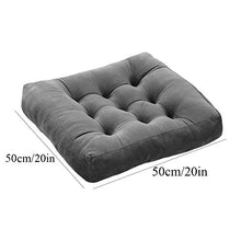 XHNXHN - Cuscino quadrato per sedia, imbottito, per interni ed esterni (sedia non inclusa). Colore: blu, 50 x 50 cm.
