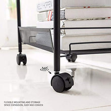LYM &ripiano di stoccaggio Scaffalature Carrelli, con Ruote da Letto Cucina Bagagli Bellezza Multilayer Push Bagagli Shelf-3 Strati Scaffale di Finitura