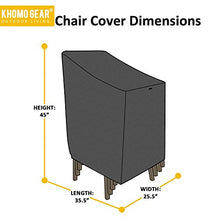 KHOMO Gear – Serie Titan – Sedia impilabile cover – Heavy Duty Premium Outdoor Furniture Protector