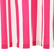 vidaXL 2X Tende con Anelli Classici Eleganti Moderne Tendaggi per la Casa Rivestimento Finestre Privacy in Metallo Tessuto 140x225cm Rosa a Strisce