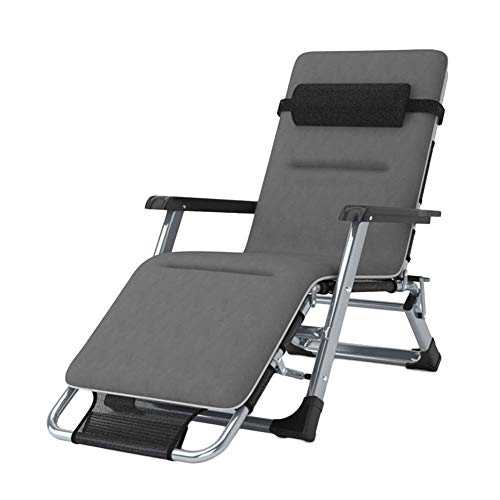 Hfyg Lettino Prendisole Sedie adagiantesi del Patio, sedie a gravità Sedie a Sdraio Patio da Campeggio all'aperto Sedia a Sdraio Supporta 200kg Chaise Longue (Color : with Cushions)
