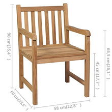 vidaXL Sedie da Giardino 2 pz con Cuscini Grigi in Massello di Teak