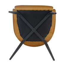 Damiware Bella - Sedia di design, per soggiorno, sala da pranzo, ufficio, con rivestimento in tessuto, colore: giallo ocra