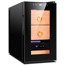 Costante di Temperatura E umidità Sigaro Gabinetto Nudo Sigaro Elettronico Gabinetto Legno di Cedro Cigar Cabinet Idratante Banco Frigo Governo del Vino Cigar Box 2 Strati 25L
