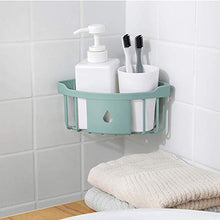 Mensole portaoggetti da bagno in plastica da parete Portaoggetti da cucina Portaoggetti angolare per shampoo e gel doccia