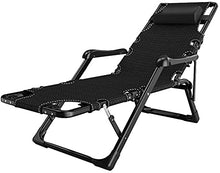 JFFFFWI Sedia Pieghevole Zero Gravity Sedia Sdraio reclinabile Nera Sedia da Giardino reclinabile Resistente, Pieghevole con poggiapiedi, Sedie a Sdraio con portabicchieri, Sedie Zero Gravity Lay FL