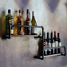 MoDi Wine Rack Retro Style Industriale Tubo di Acqua a Parete Vino Rack