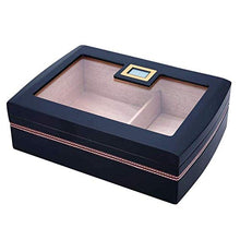 JKCKHA Vetro Tetto apribile Cassetta Elettronica igrometro Cigar Humidor