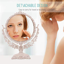 BESPORTBLE Doppio-Lato Specchio Cosmetico Desktop in Piedi Specchio per Il Trucco