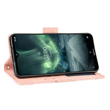 LODROC Cover Nokia 7.2 / Nokia 6.2 Flip Cover Custodia Protettiva Caso Libro in Pelle PU con Portafoglio, Funzione Supporto, Chiusura Magnetica per Nokia7.2 / Nokia6.2 - LOBYU0200746 Rosa
