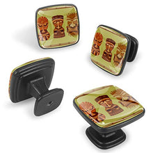 Tribù hawaiana 4 PCS Pomelli per Porta, Pomolo per Mobile, Pomelli per Mobili con Viti, Maniglia per Armadietto, Pomelli per Porta, Pomelli per Cassetti per Porta, Armadio, Cassetto e Credenza
