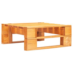 FAMIROSA Ottomana da Giardino con Pallet in Legno Marrone Miele