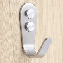 Rivestimento Impermeabile Portasciugamani Cucina Bagno con Gancio a Vite Ganci Cucina Forte Impermeabile Rimovibile a Vite Robusto Gancio per Asciugamani Accappatoio Muro per Porta 8 Pezzi, Argento