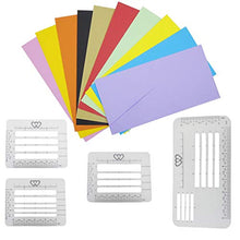 Fgyhty Kit Set Lettera / 4PCS Craft Stencil trasparenza d'indirizzamento Righelli Guida Modelli Diario Scrittura a Mano Busta Multi-Uso