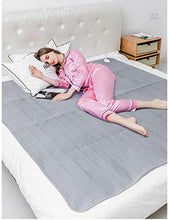 FACAI Tappetino Riscaldato per Scaldamuscoli al Ginocchio Coperte Elettriche Ad Alta Temperatura Coperta Elettrica Riscaldata Tappetino per Materasso da Letto,Grey-180X150CM