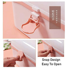 KUANDARM Scatola di plastica Armadietto Medicinali Multi-Strato Scatola per Medicinali Portatile Medica Cassetta di Pronto Pillola Stoccaggio Astuccio per Famiglia, Ufficio, Scuola
