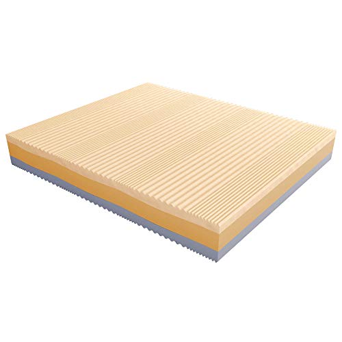 Baldiflex Emporio Materasso Singolo Memory 3 Strati Arcobaleno Deluxe, 80x190 H 22cm, 6 cm Memory e 15 cm Water, Rivestimento Silver Safe