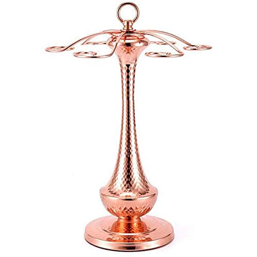 Cremagliera Del Vino Del Metallo Porta Bottiglie E Vetro - Portabottiglie Da Vino Rovesciato, Porta Bicchiere Da Vino Da Tavolo, Decorazioni Per La Casa
