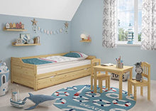 Erst-Holz Letto-Divano Letto 90x200 in Pino con cassettone Letto e doghe rigide 60.34-09