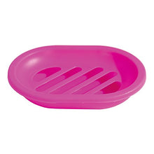 MSV 141002 219C-Porta Sapone in Polipropilene, Colore: Rosa, 13 x 9,5 x 3 cm