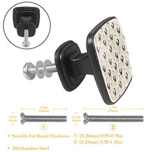 Cane carlino Pomelli per Porta Set di 4 Pomelli per Mobili Manopole per Cassetti Cucina Armadio Vetro