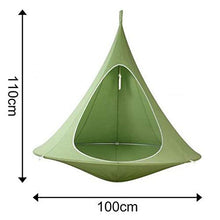 sohefia TIK Tok Kids Pod Swing Seat, Child Hammock Chair, Backyard & Park Swing Hammock, Hanging Chair with Pocket for Outdoor And Indoor (Beige)