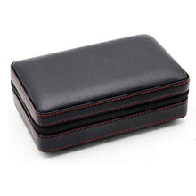 SMEJS Leggero humidor Portatile - Cigar Box in Pelle umidificatore da Viaggio Vassoio Estraibile (Color : Black)