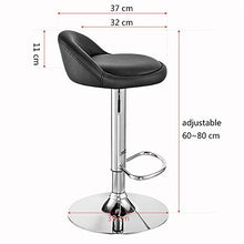 FYLYHWY 2pcs Cuoio Bar Sedile Girevole Bar Cucina Sgabelli Sedia Regolabile Pranzo contatore Nero/Rosso Spedizione Veloce (Color : 2pcs Red)