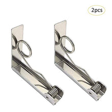 Luminiu - Fermatovaglia in Acciaio Inox, 2 Clip per tovaglia, ad Alta Resistenza, Elastica, con Grande Diametro di 6 cm di Spessore, Clip per tovaglia, Picnic, Feste, Campeggio, Matrimonio