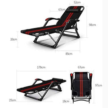 HaoLi Lettino Prendisole Pieghevole Reclinabile Casa pigra, Pausa Pranzo Letto Siesta Multi-Funzione Ufficio Back Beach Reclinabile Portatile
