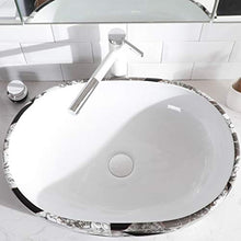 Lavandini bagno Lavelli da Bagno Lavabo in Ceramica Semplice Bagno Vanità Regalo in Stile Grigio Bianco e Nero (Color : Bianca, Size : 59.5x42.5x16cm)