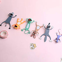 ASFD Creativo 3D Tridimensionale Animale Divertente Simpatico Animale Domestico segnalibro Cartone Animato Animale Geco