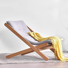 Comodo in Legno rilassamento Sedia Gray reclinabili Pieghevole Sedia a Dondolo Estate Siesta Letto Balcone Svago di bambù Studio Pieghevole