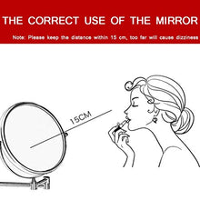 SHY Specchio per Il Trucco con luci, Specchio per Il Trucco Specchio per Il Montaggio a Parete Specchio cosmetico Specchio per Bagno bifacciale Ingrandimento 3X Alimentat