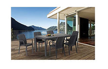 Bica 9093.4 Indiana Sedie, Antracite, 99x59x180 cm, 57x59x86 cm