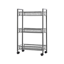 YIN YIN Carrello per ripiani Carrello portaoggetti, cremagliera for auto da pranzo in acciaio al carbonio robusto e durevole porta trolley for hotel ristorante raffinato, grigio, 43,8X17X70 CM Carrell
