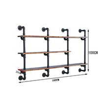 MoDi Wine Rack Retro Vento Industriale Tubo di Acqua A Parete Vino Rack