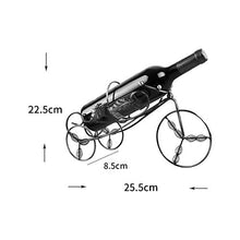 DAGONGREN Ferro Wine Rack Wine portabottiglie in Metallo Red Wine Rack a Forma di Supporto del Vino del Triciclo Bagagli Bottiglie Home Bar Birra Vino mensola di Esposizione del Vino