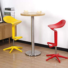 Sgabello Sedie Bar Barstools Contatore girevole Bar Sedie Sedile, Simple plastica regolabile colazione cucina Sgabelli con poggiapiedi e Base, for la casa Pub Cafe Arredo bar Cucina ( Color : Yellow )
