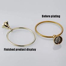 JKCKHA Northern Europe. Asciugamano Bella Rame Oro Anello portasciugamani Bathroom Wall Hanging Hardware Anello di tovagliolo Rotonda Barra di tovagliolo placcati in Oro Barra Multifunzione