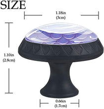 Pelle di pesce viola blu modello sirena scala Pomelli per Porta Set di 4 Pomelli per Mobili Manopole per Cassetti Cucina Armadio Vetro